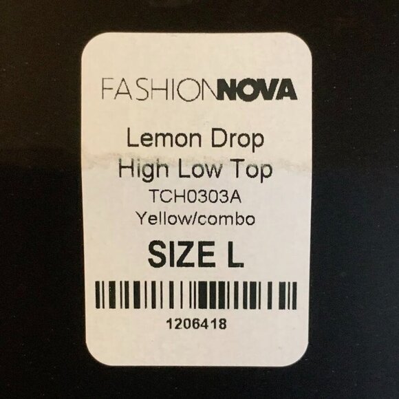 Fashion Nova Women's Lemon Drop Hi Low Long Sleeve V Neck Dress‎ Size L NWT - Picture 9 of 15